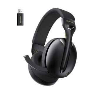 Auriculares inalámbricos para juegos para PS5, PS4, PC, Mac, Switch, auriculares para juegos de 2.4 GHz con Bluetooth 5.4, micrófono con cancelación de ruido ENC oculto, batería de 35 horas