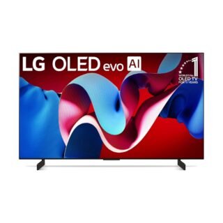 LG 42 pulgadas Class OLED evo C4 Series Smart TV 4K procesador pantalla plana con control remoto mágico alimentado por IA con Alexa incorporado (OLED42C4PUA, 2024)