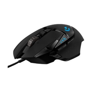 Logitech G502 HERO - Mouse para juegos de alto rendimiento con cable, sensor HERO 25K, 25,600 ppp, RGB, pesos ajustables, 11 botones programables, memoria integrada, PC / Mac