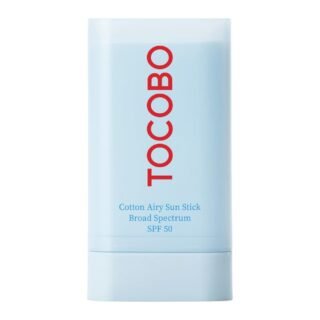 Cotton Airy Sun Stick SPF 50 - Protector solar mate coreano de amplio espectro para cara, tamaño de viaje, control de sebo, vegano, ligero, antiadherente, 0.67 onzas