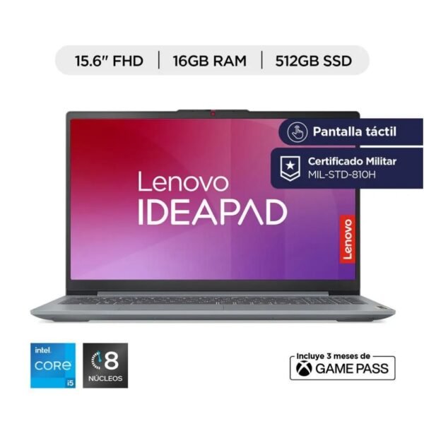 Portatil Tactil LENOVO IdeaPad Slim 3 Intel Core i5 12450H RAM 16 GB 512 GB SSD