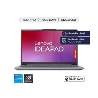Portatil Tactil LENOVO IdeaPad Slim 3 Intel Core i5 12450H RAM 16 GB 512 GB SSD 